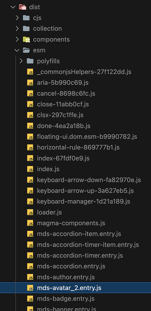 Stencil build started to generate components with _2 prefix at the end ...