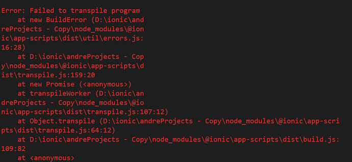 BUILD ERROR, please HELP! - ionic-v3 - Ionic Forum