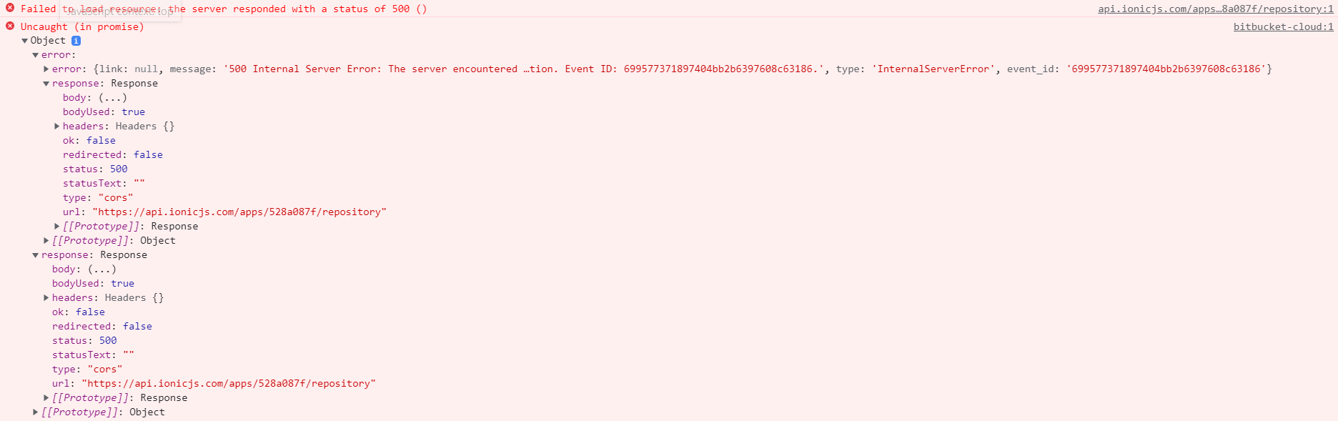 Error - Cannot connect repository to app - Appflow - Ionic Forum