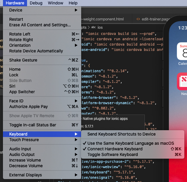 Ios emulator can't type - Ionic Framework - Ionic Forum