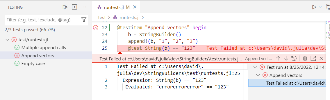 Prerelease of new testing framework and test run UI in VS Code - VS ...