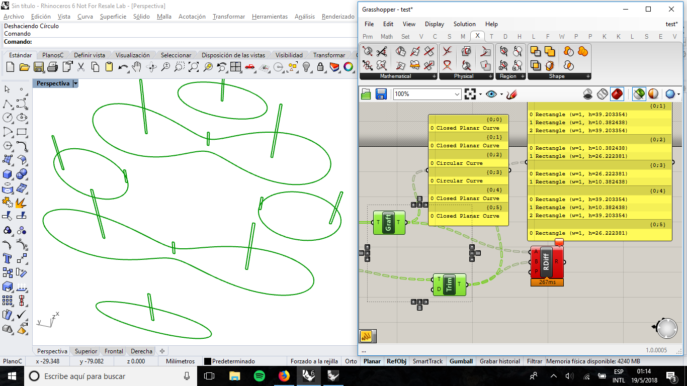 Error with Region Difference component in Grasshopper - Grasshopper ...