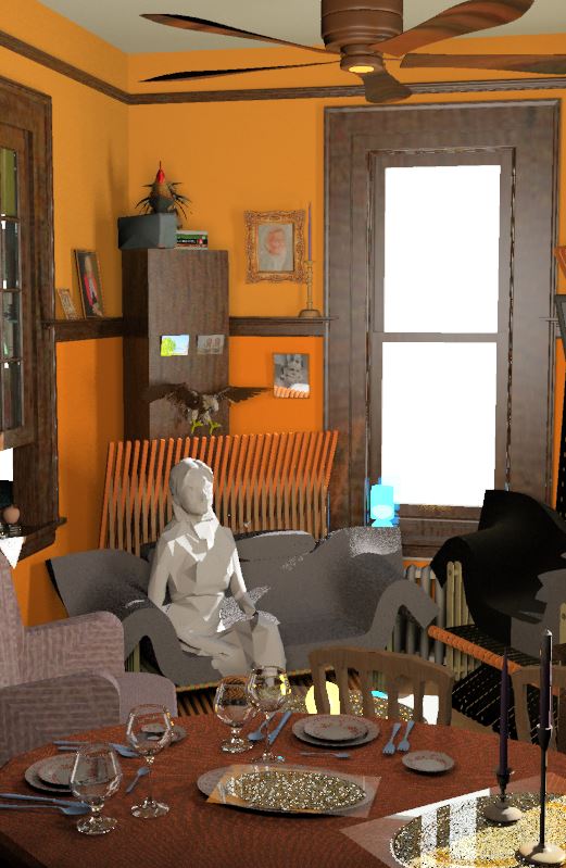 ClearGlassOnWineGlassesAndWindowLeafGlazing-RhinoRender