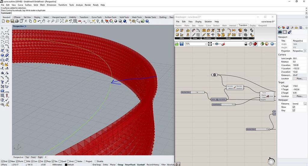 grasshopper サイズ28 Non-Uniform Surface - Equal Subdivide Issue - Grasshopper