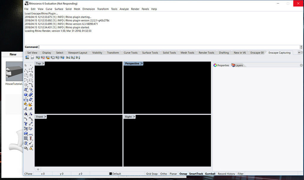 Rhino 6 black screen during startup or opening file while on secondary