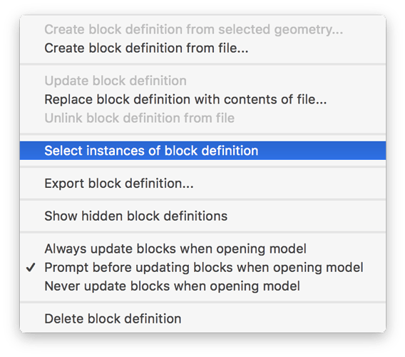 [Wish] improved multiple deleting in block editor Rhino for Mac