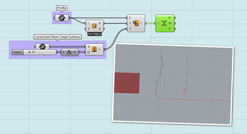 Map curve to surface - Grasshopper - McNeel Forum