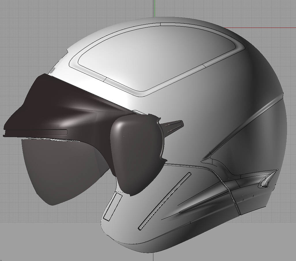 This small bike helmet was commercialized by RHINO's 3D design. I