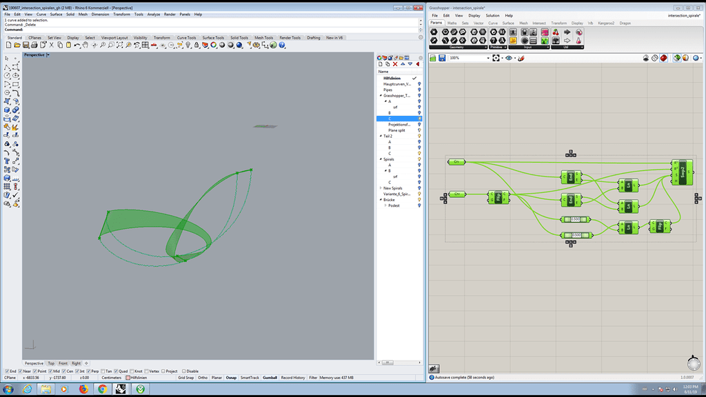 Sweep 2 between spirals error McNeel Forum