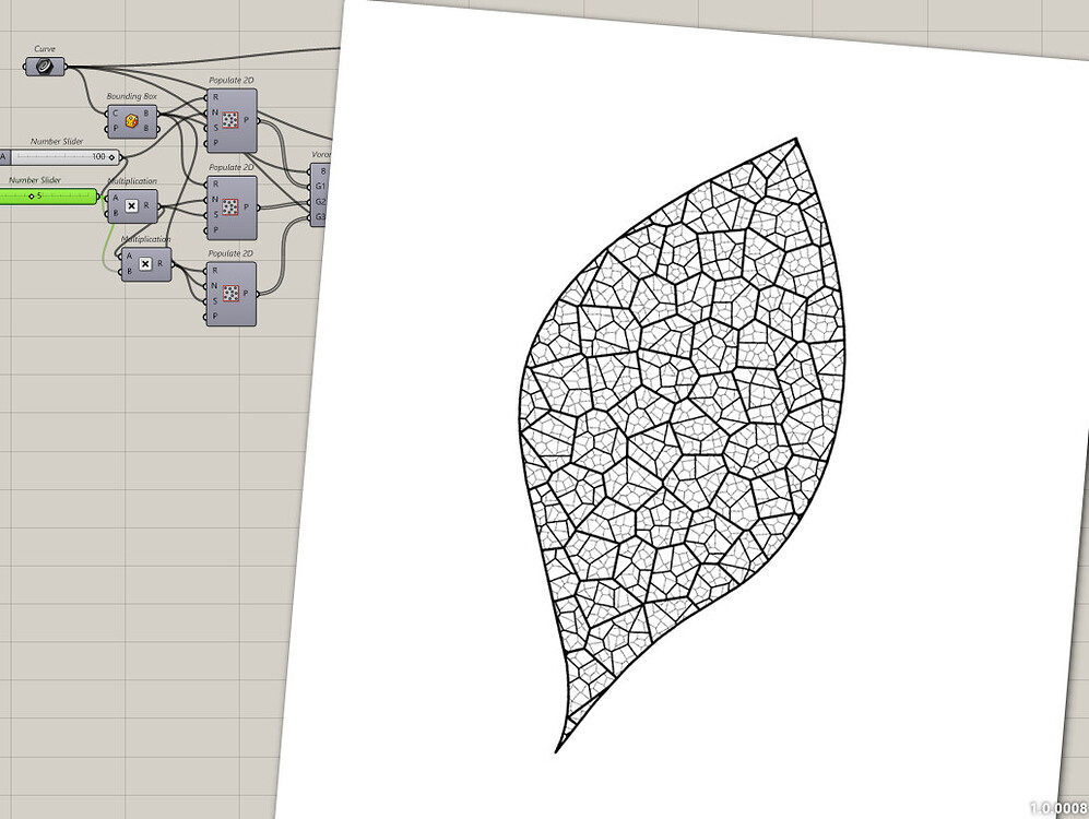 Leaf Voronoi diagram - Grasshopper - McNeel Forum