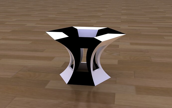 SEGMENTED SIDE TABLE