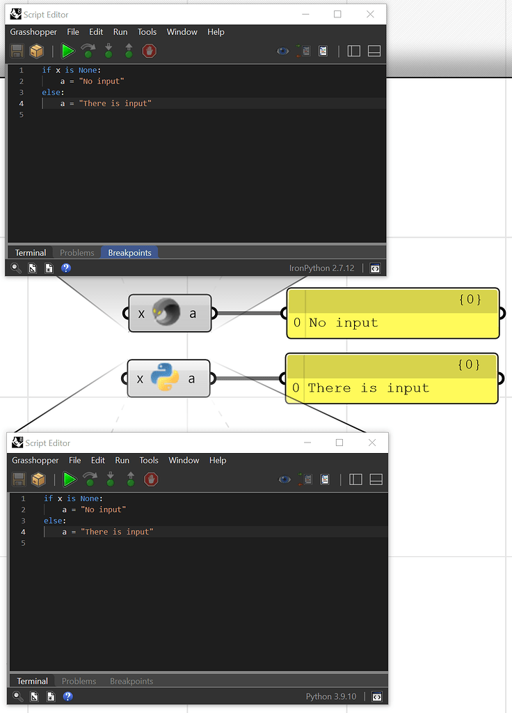 Empty input in Python 3 script - Scripting - McNeel Forum