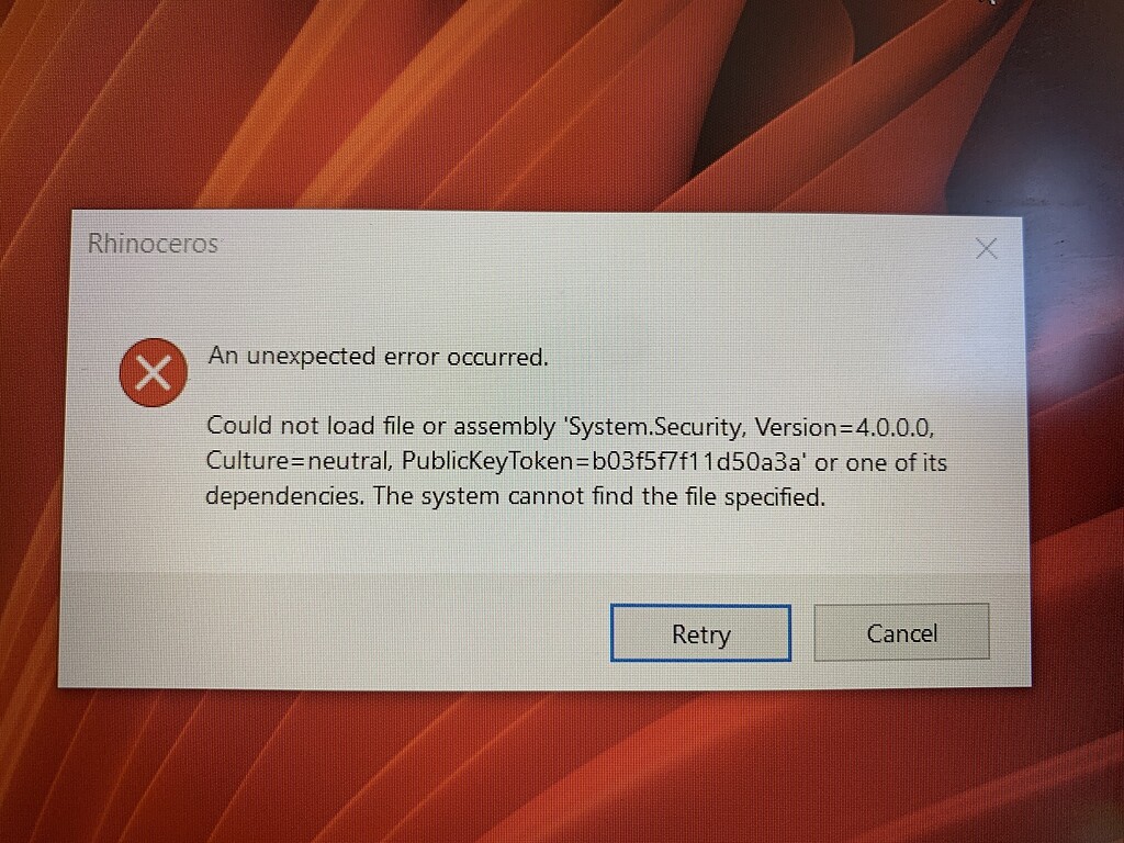 RHINO 7 license error Rhino for Windows McNeel Forum