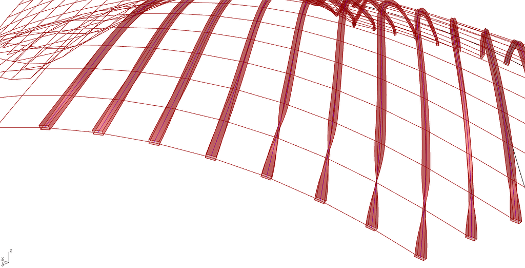 How to sweep / extrude surface / profile along non planar curve