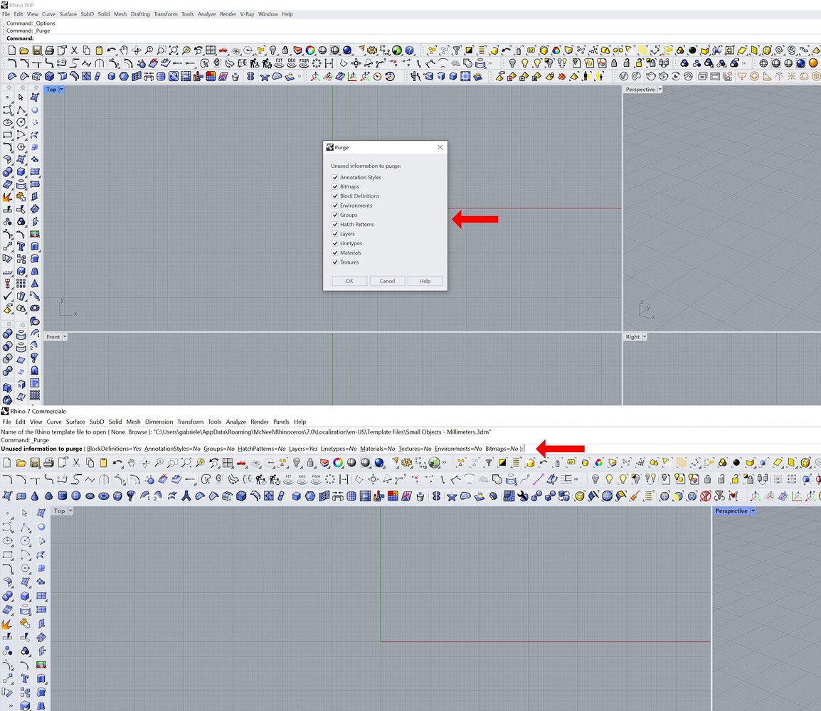 Purge command behaviour Serengeti (Rhino WIP) McNeel Forum