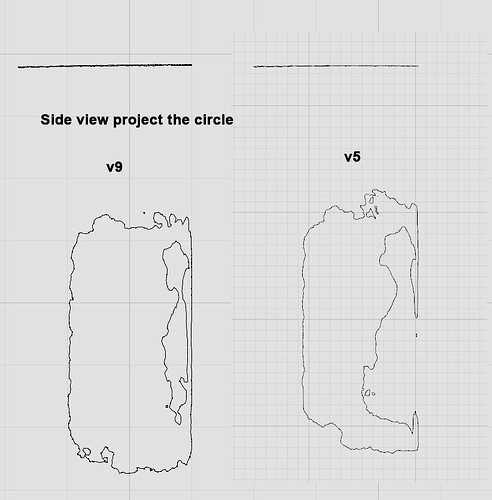 side view project circle