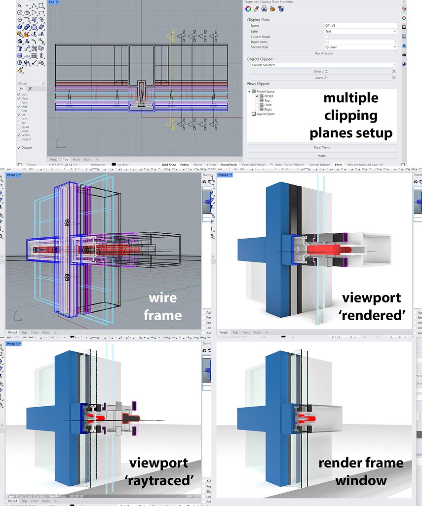 Rhino 8 - Multiple Clipping Planes - Renders Only One - Rhino for ...