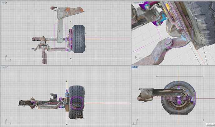 draw clipping plane rectangle in left view.