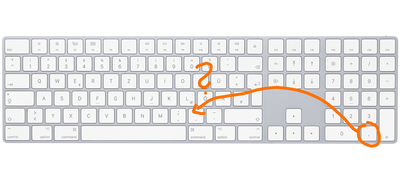 Numeric keyboard comma VS point Page 2 Rhino for Mac McNeel Forum