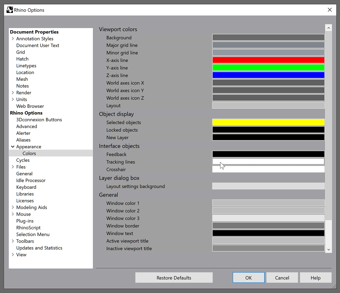 Where to enable Osnap green marker Rhino for Windows McNeel Forum