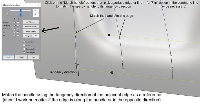 Blend surface handle - match angency 1