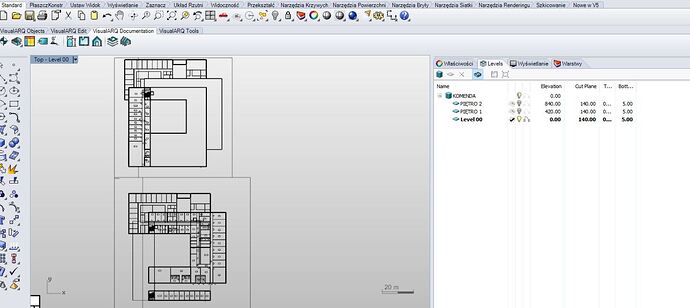 plan view level 1 and 2