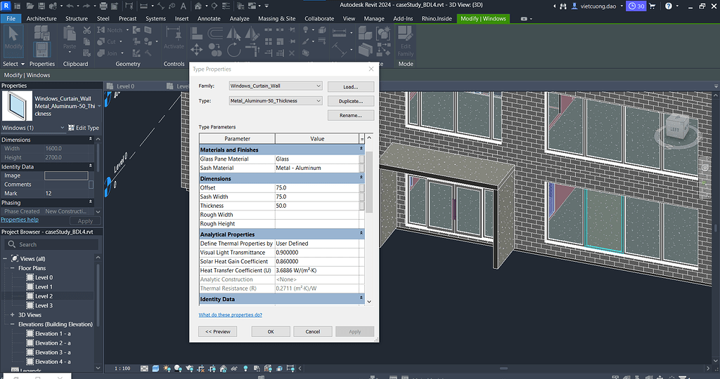 Extract analytical properties of Windows element Revit McNeel Forum