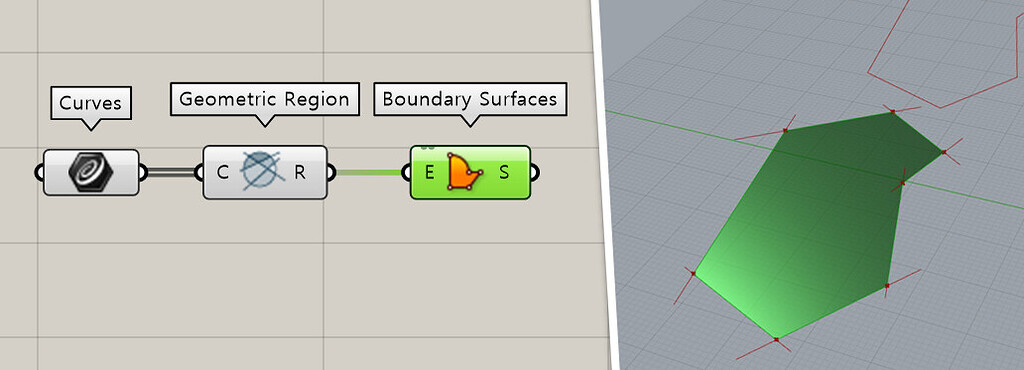 How to create a closed polyline from enclosed area by multiple lines or ...