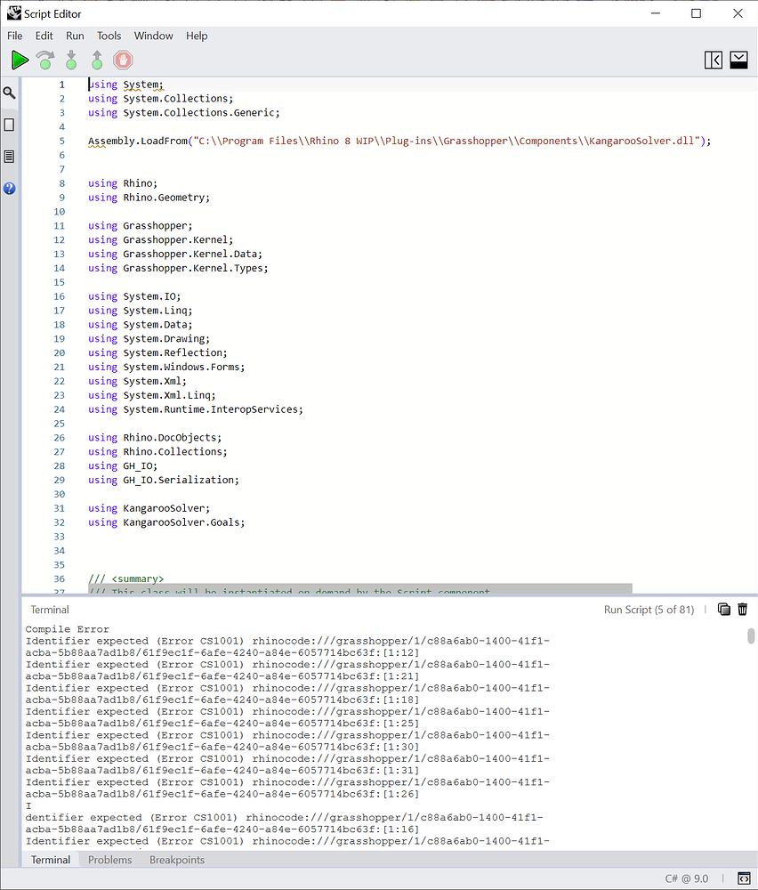 How to manage assemblies in new C editor? Serengeti (Rhino WIP