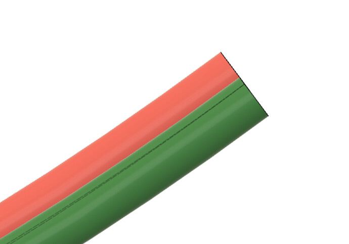 Diagonally stacked end