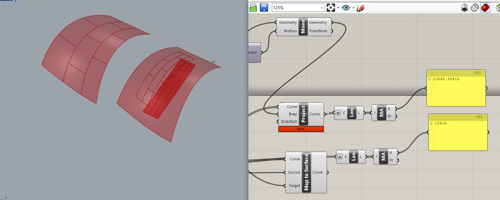 Map curves to surface keeping their length - Grasshopper - McNeel Forum