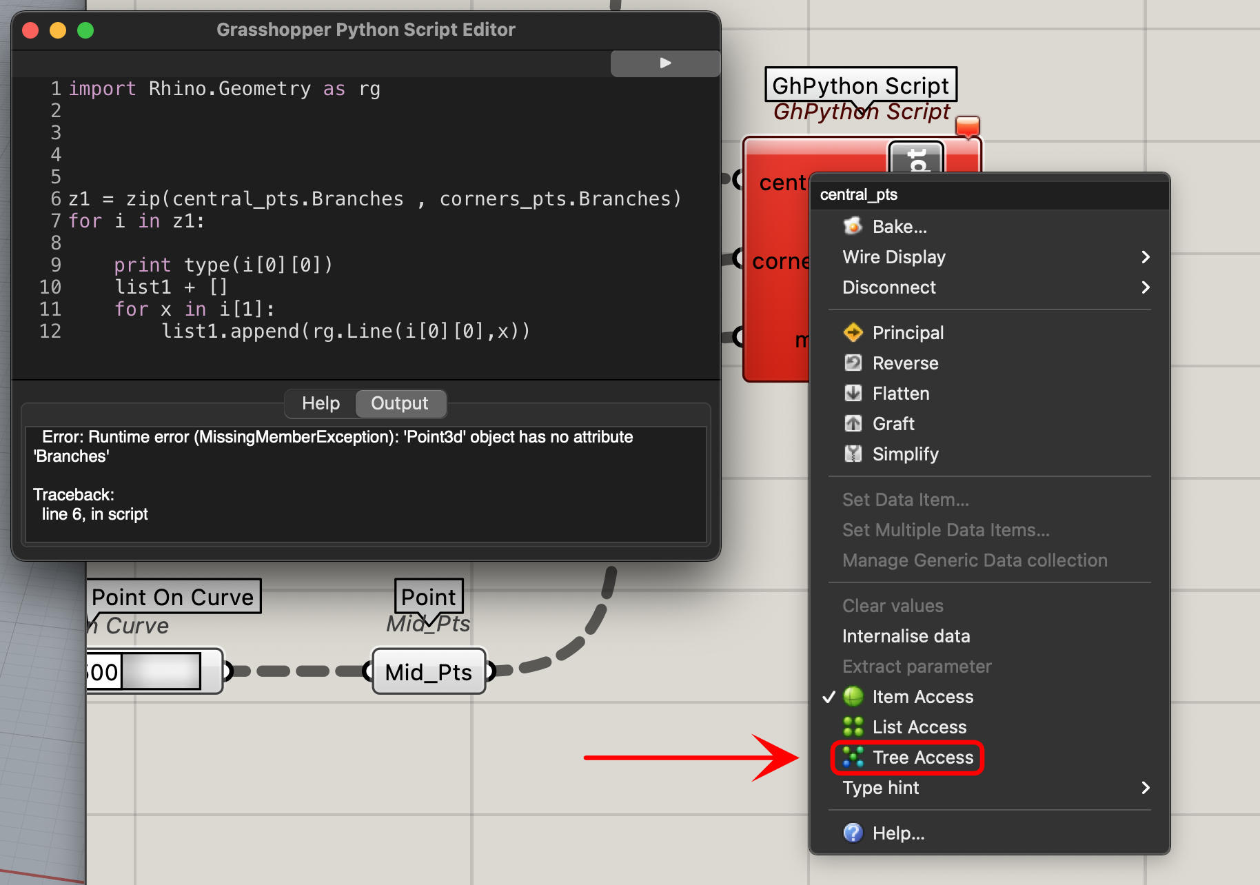 Nonetype' Object Has No Attribute 'Branches' - Grasshopper - Mcneel Forum