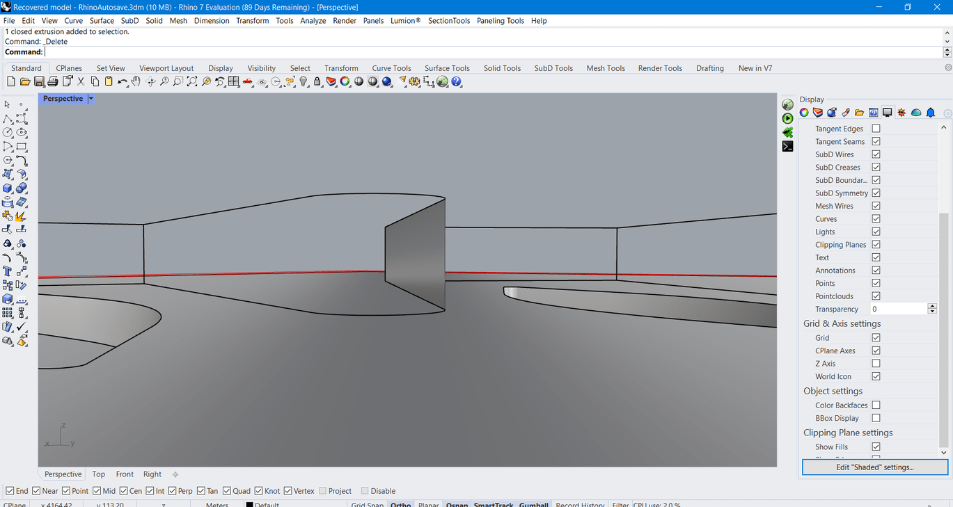 Rhino Shaded View Problem Rhino For Windows Mcneel Forum Rhino Shaded View Problem Rhino For Windows Mcneel Forum