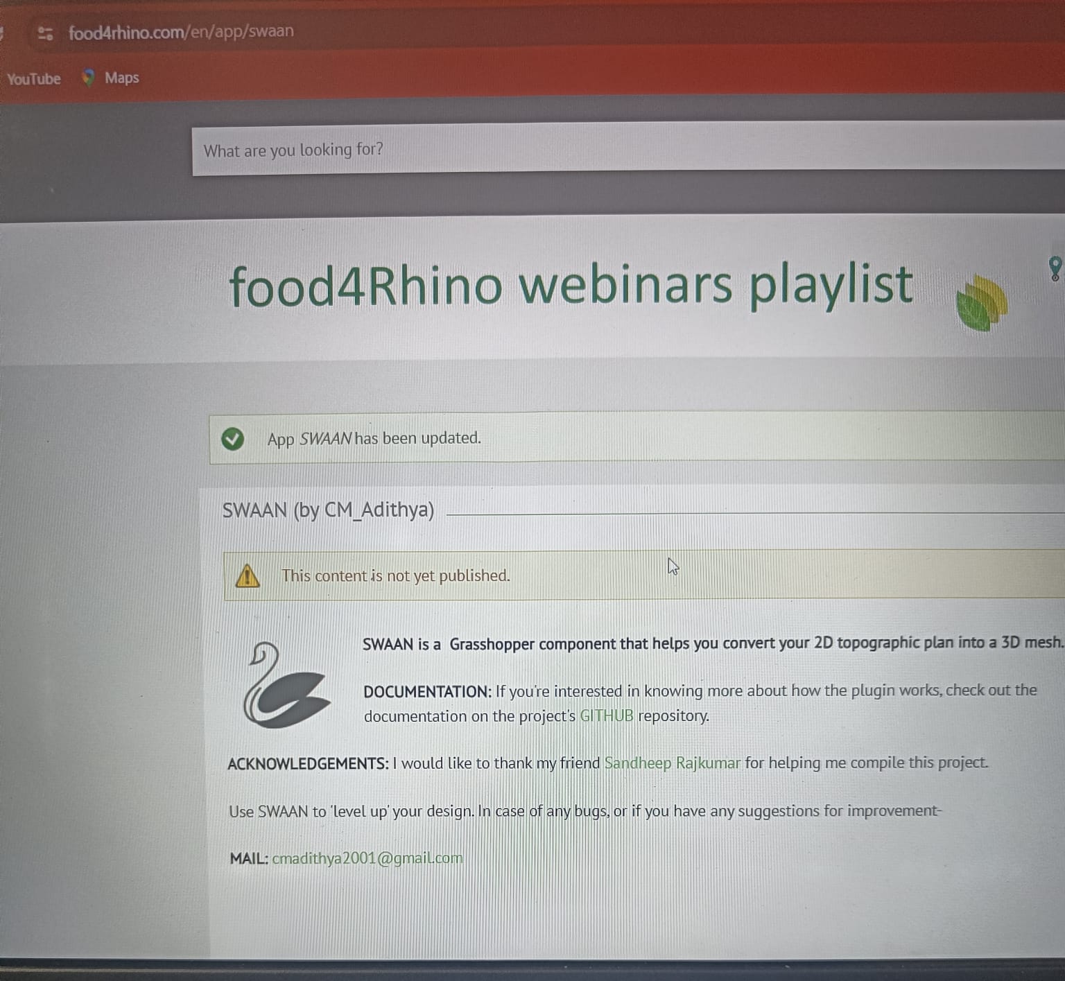 Uploading plugin on food4rhino - food4Rhino - McNeel Forum