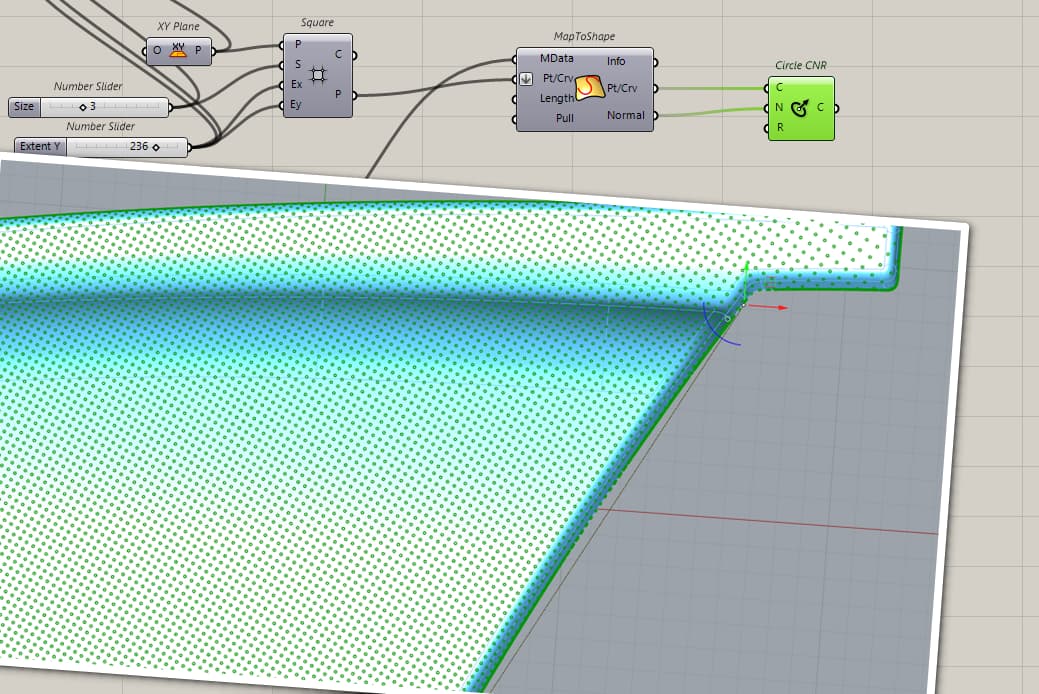 Circle Mapping in door area Grasshopper - 4acffaf1fcad700f1a82f6110ada77988e6a450b