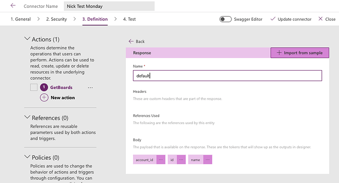 Setup - Default Response Columns
