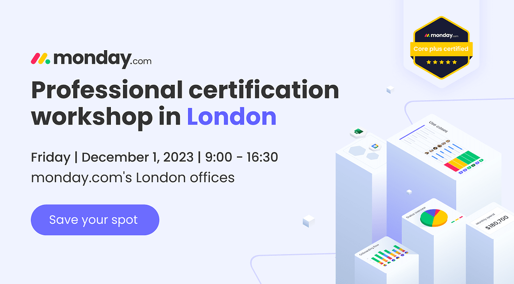 London full day monday com certification program Community events