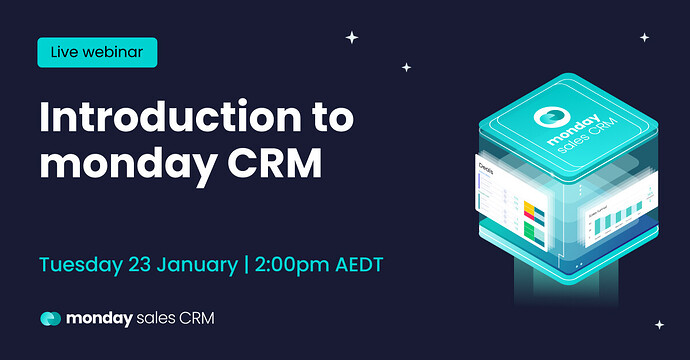 Linkedin social CRM webinar invite