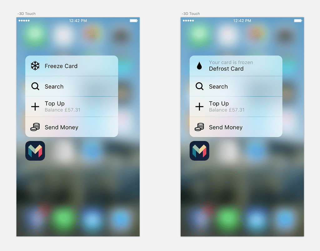 3D Touch Home Screen Quick Actions Sneak Peeks (Archived) Monzo