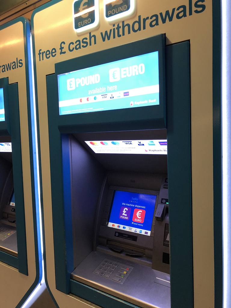 Card didn’t work at Raphaels Bank (Euro) machine at King's Cross Station, London Help Monzo