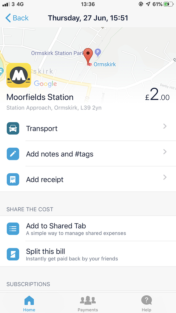 Train Station Names in App Help Monzo Community