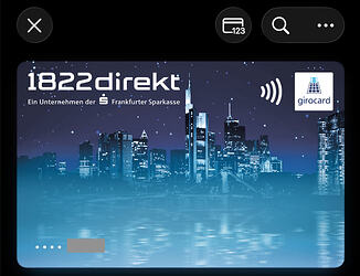 Sparkasse Frankfurt direct debit card