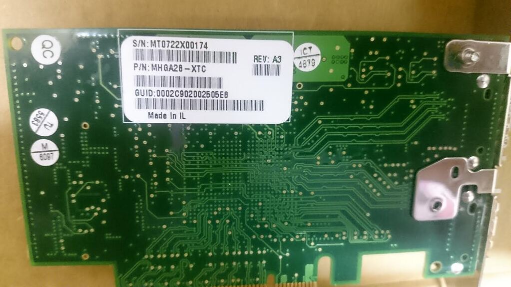 InfiniBand: Mellanox Technologies MT25208 [InfiniHost III Ex] (rev