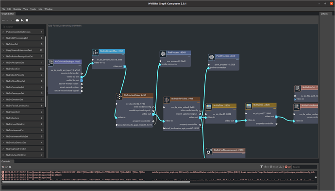 I can load the facelandmark graph and parameters