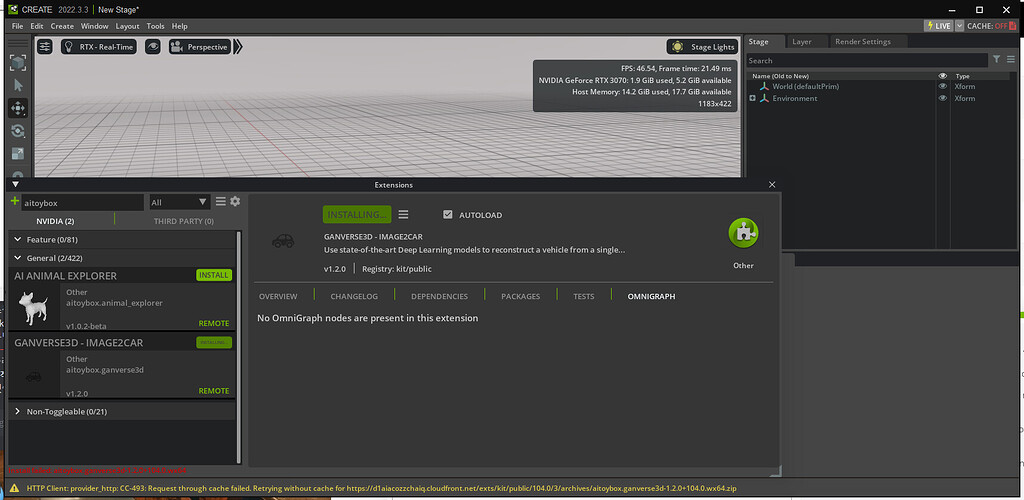 GANverse3D download Fail - General Discussion - NVIDIA Developer Forums