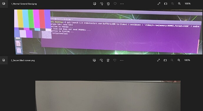 Normal to Black screen