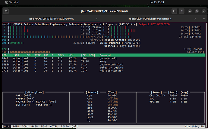 R06-7　オーダーページ JetPack 6.2.1 Not working properly - Inference Town Hall 7-24-25