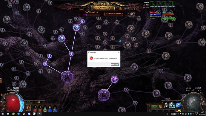 PathOfExile Device Lost