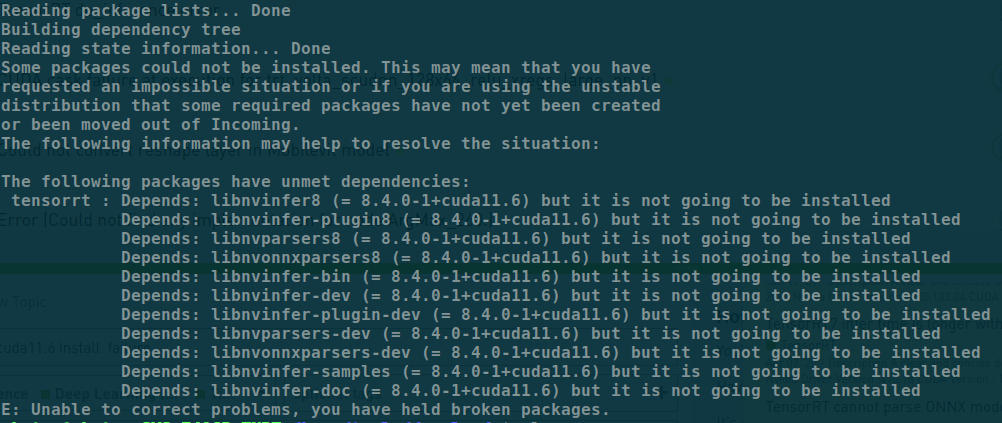 Tensorrt8.4.0+Cuda11.6 Install Failure - Tensorrt - Nvidia Developer Forums