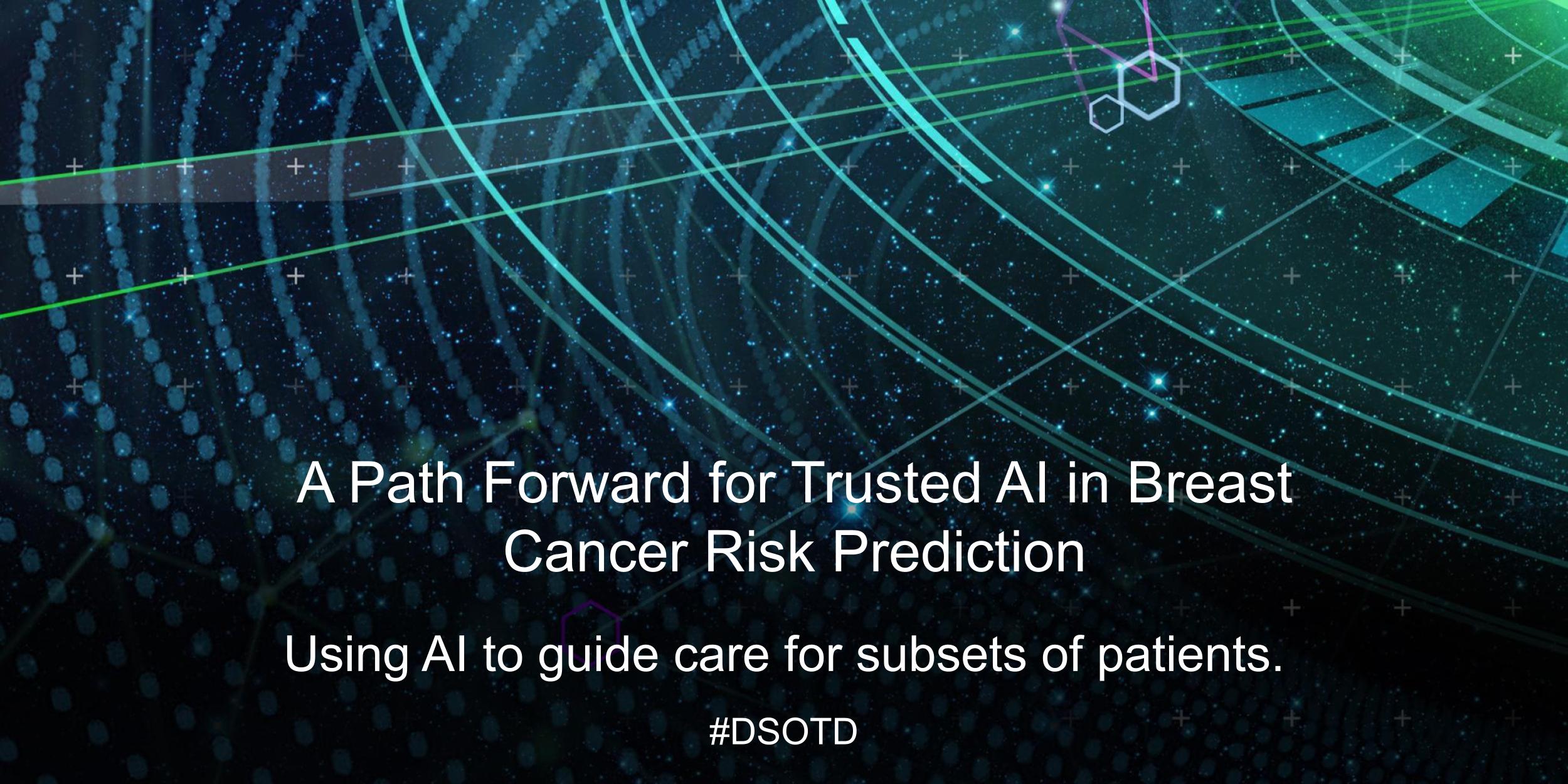 Using AI to guide care for subsets of patients.